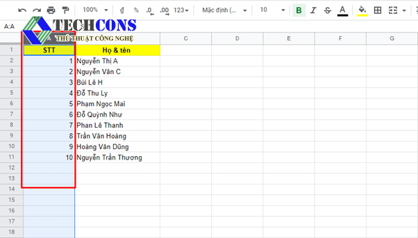 cach-co-dinh-cot-trong-googlesheet